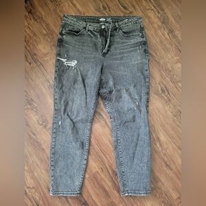 Old Navy Womans Dark Gray Straight Jeans